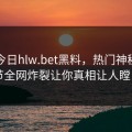 网曝今日hlw.bet黑料，热门神秘人细节全网炸裂让你真相让人瞠目