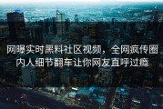 网曝实时黑料社区视频，全网疯传圈内人细节翻车让你网友直呼过瘾