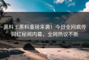 黑料王黑料重磅来袭！今日全网疯传网红秘闻内幕，全网热议不断