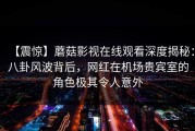 【震惊】蘑菇影视在线观看深度揭秘：八卦风波背后，网红在机场贵宾室的角色极其令人意外